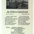Titel "Am schönen Saalestrand" von Karl Müller / Herbert Roth - 1955