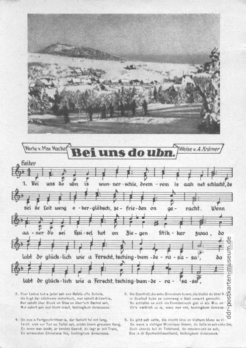 Titel "Bei uns do ubn" von Max Nacke / Anton Krämer - 1958