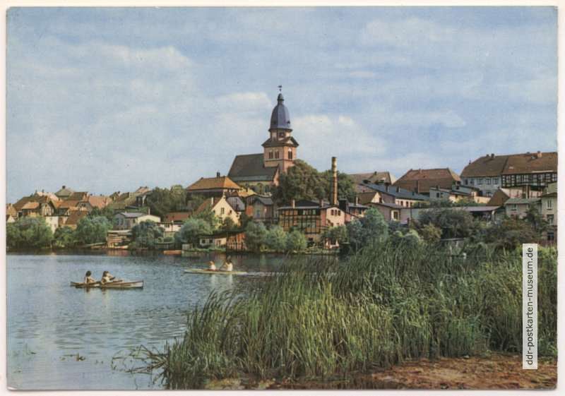 Tiefwarensee mit Blick zur Marienkirche - 1969