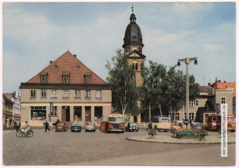 Neuer Markt mit Kaufhaus und Marienkirche - 1963