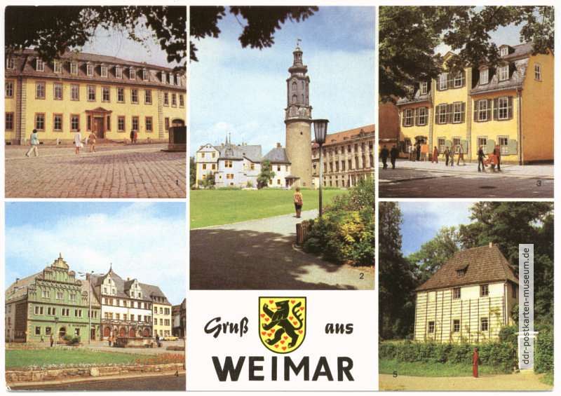 Historische Gebäude in Weimar - 1980