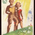 Propaganda-Postkarte für die Schaffung von Ferienplätzen - 1946