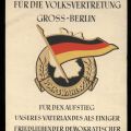 Propaganda-Postkarte für die Volkswahl in Berlin - 1954
