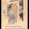 Propaganda-Postkarte für Teilnahme an Kartoffelernte - 1953
