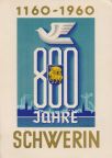 Festpostkarte zur 800-Jahr-Feier der Stadt Schwerin - 1960 