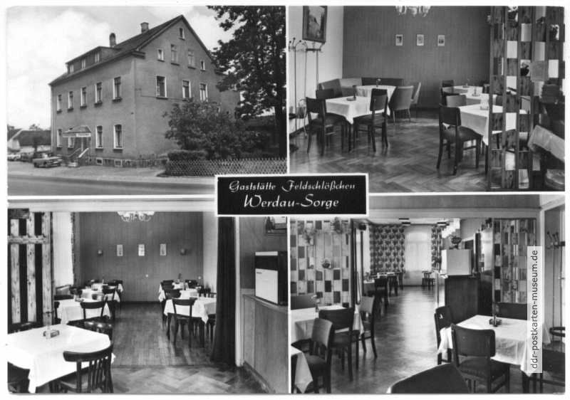 Gaststätte "Feldschlößchen" in Werdau-Sorge - 1972
