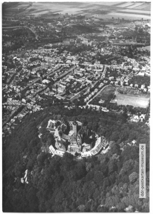 Blick auf Wernigerode und das Schloß - 1975