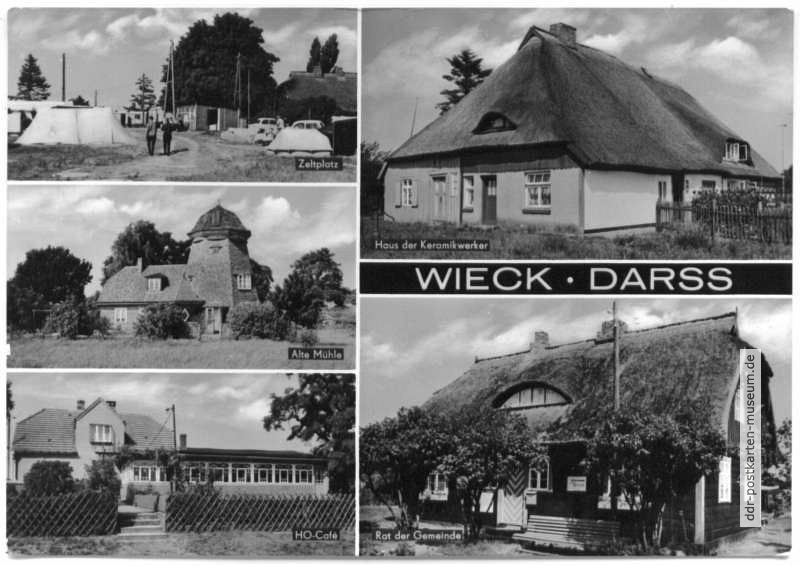 Zeltplatz, Alte Mühle, HO-Cafe, Haus der Keramikwerker, Rat der Gemeinde - 1969