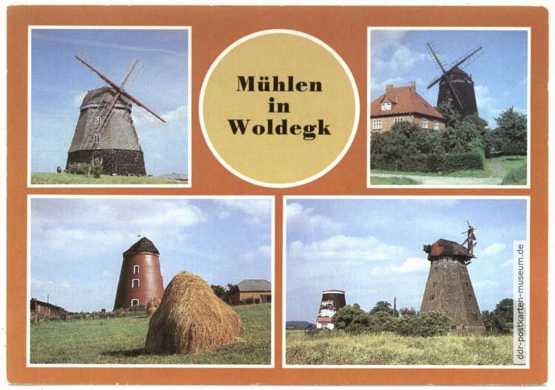 Holländermühle, Galerie mit Holländermühle, Turmwindmühle (Technische Denkmale) - 1985