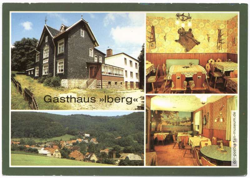 "Gasthaus Iberg", Jägerzimmer und Gaststube - 1988