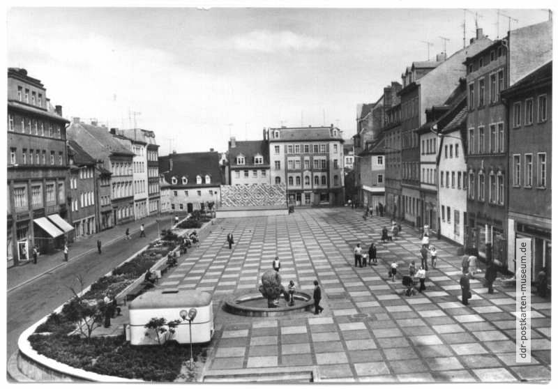 Wilhelm-Külz-Platz mit Kugelbrunnen - 1977